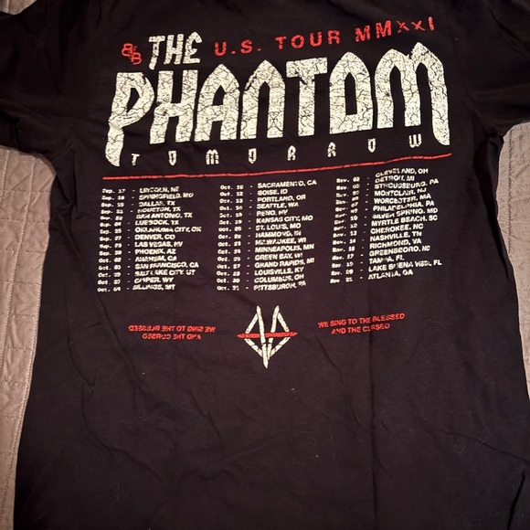 Black veil brides Graphic T-Shirt - Black 2021 tour size medium - Picture 4 of 5